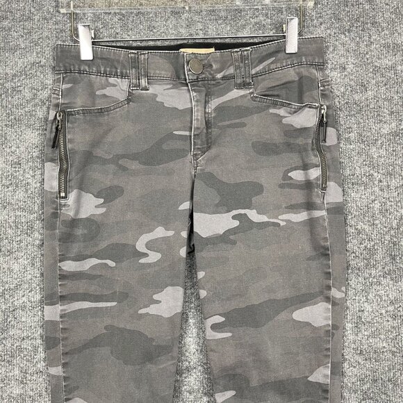 Democracy Pants Womens 8 Grey Camouflage Ab Solution Slimming Panel Skinny - Picture 3 of 16